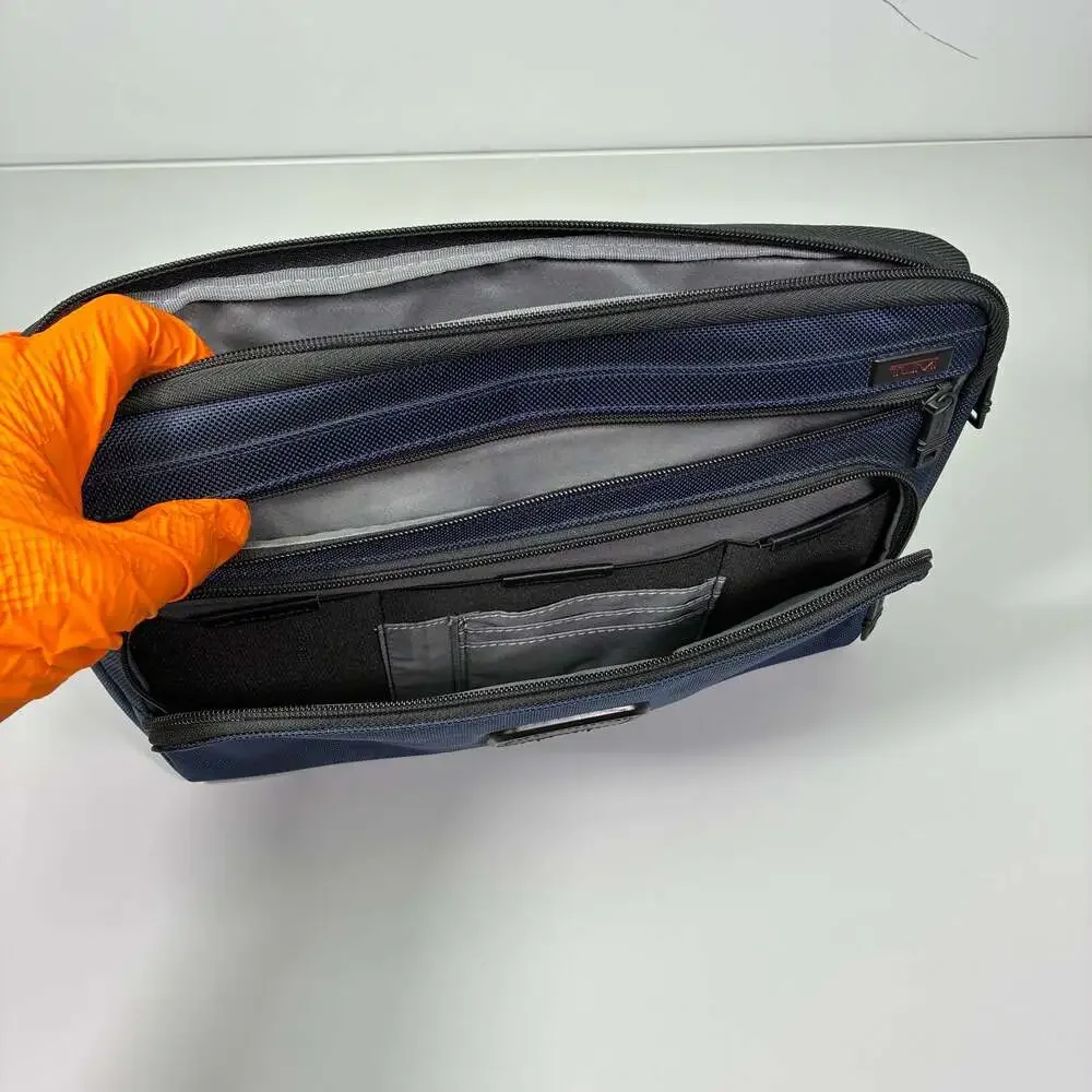 TUMI Alpha 3 Navy Blue Ballistic Nylon Tablet Sleeve Case